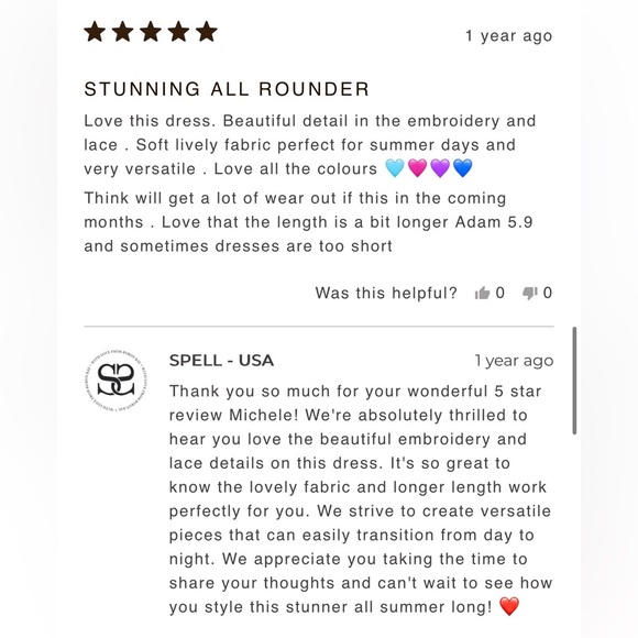 SPELL NWT RARE 💐 Florapaloosa Embroidered Tunic Dress Wildflower Size SM 🌼 White - Picture 12 of 15